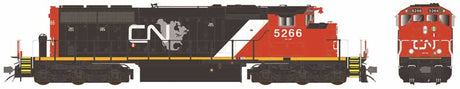 GMD SD40-2W No Dynamic Brakes - LokSound 5 and DCC -- Canadian National #5266 (2010s, black, white, red, North America Logo)
