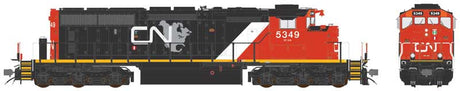 GMD SD40-2W With Dynamic Brakes & Straight Air - Standard DC -- Canadian National #5349 (2010s, black, white, red, North America Logo)