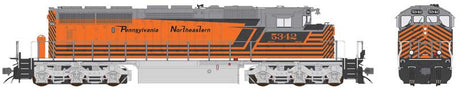 GMD SD40-2W With Dynamic Brakes - Standard DC -- Pennsylvania Northeastern #5342 (2012+, orange, black, gray, Full Stripes)
