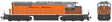GMD SD40-2W With Dynamic Brakes - Standard DC -- Pennsylvania Northeastern #5315 (2020+, orange, black, gray)