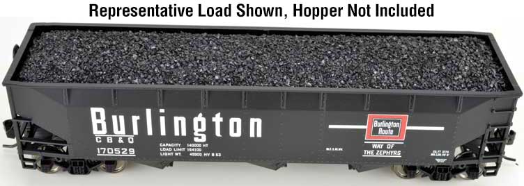 Coal Load 2-Pack -- Fits Accurail 55-Ton Hoppers