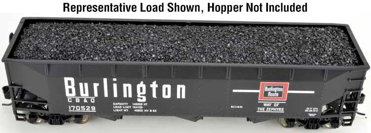 Coal Load 2-Pack -- Fits Accurail 70-Ton Offset Hoppers