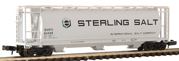 3-Bay Cylindrical Covered Hopper -- Sterling Salt