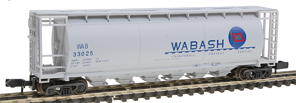 6-Bay Cylindrical Covered Hopper -- Wabash