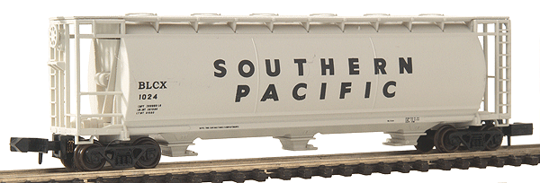 3-Bay Cylindrical Covered Hopper -- Southern Pacific