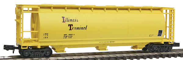 3-Bay Cylindrical Covered Hopper -- Illinois Terminal