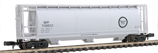 3-Bay Cylindrical Covered Hopper -- Missouri Pacific