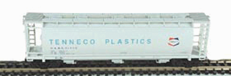 3-Bay Cylindrical Covered Hopper -- Tenneco Plastics