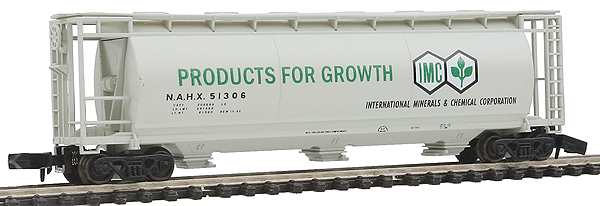 3-Bay Cylindrical Covered Hopper -- International Minerals & Chemicals