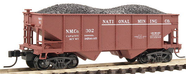 Pennsylvania Class GLa 2-Bay Open Hopper w/Accumate Couplers; Ready to Run -- National Mining