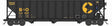 100-Ton 3-Bay Open Hopper with Coal Load - Ready to Run -- Chessie System B&O #163589 (black, yellow)