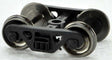 100-Ton Roller Bearing Trucks with Metal Wheels -- 1 Pair