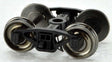 PRR Coil Semi-Elliptical Freight Trucks with Metal Wheels -- 1 Pair