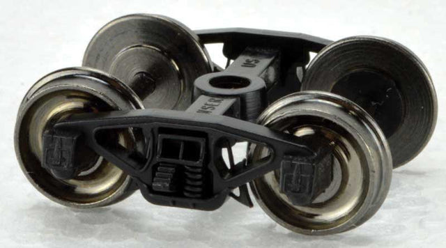 PRR Coil Semi-Elliptical Freight Trucks with Metal Wheels -- 1 Pair