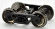 70-Ton Roller Bearing Trucks with 33" Metal Wheels -- 1 Pair