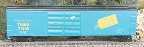 50' Round Roof Boxcar Ready to Run -- Tennessee, Alabama & Georgia #7016 (black roof)