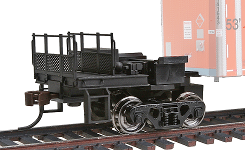 CouplerMate(TM) (Use w/Roadrailers, 1 Per Train) -- Assembled w/Metal Wheel, Knuckle Coupler, Safety Railings & Steps