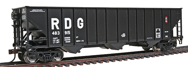 100-Ton Hopper Assembled w/Knuckle Couplers -- Reading #2