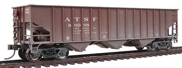 70-Ton 14-Panel Triple Hopper Assembled & Weathered -- Atchison, Topeka & Santa Fe #80098 (Limited Quantities)