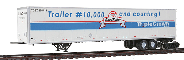 53' Duraplate Roadrailer Ready to Run -- Triple Crown Wabash 10,000th Trailer #364113