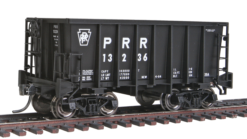 G-39a Ore Jenny w/Friction Trucks - Ready to Run - Executive Line -- Pennsylvania Railroad #13236 (black, Reporting Marks & Keystone)