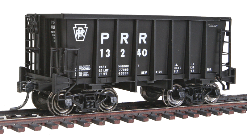 G-39a Ore Jenny w/Friction Trucks - Ready to Run - Executive Line -- Pennsylvania Railroad #13240 (black, Reporting Marks & Keystone)