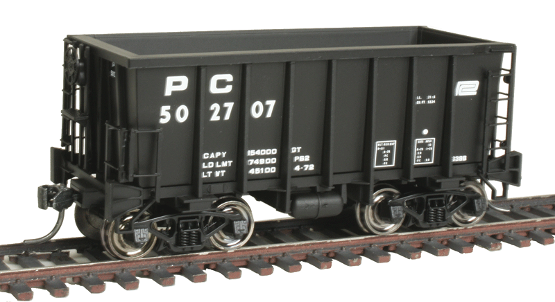 G-39b Ore Jenny w/Friction Trucks - Ready to Run - Executive Line -- Penn Central #502707 (black)
