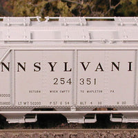 Pennsylvania Railroad Class H30 Covered Hopper - Ready to Run - Executive Line -- Pennsylvania Railroad #254311 (1954, gray, Shadow Keystone)