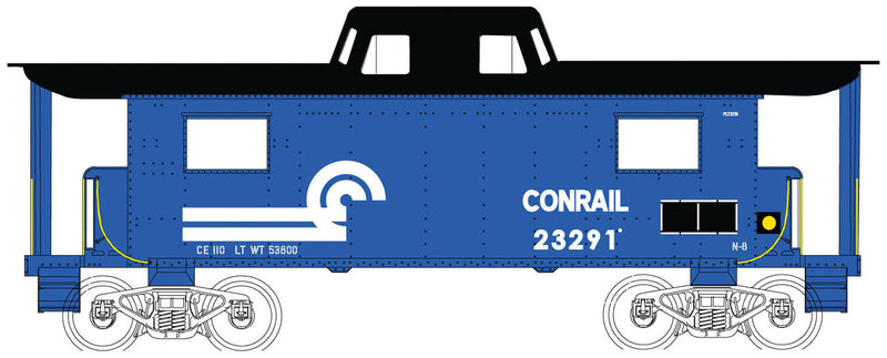 PRR N8 Caboose - Ready to Run - Executive Line -- Conrail #23248 (blue, black, white; Small Logo)