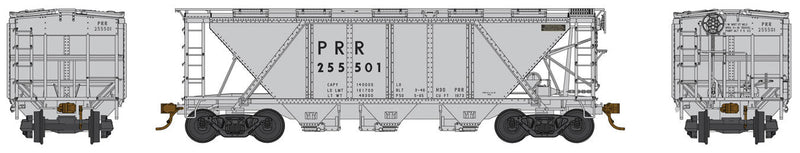 PRR Class H30 Covered Hopper w/Raised Roofwalk - Ready to Run -- Pennsylvania Railroad #255523 (gray, Keystone Logo)