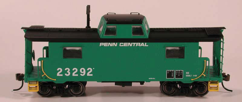 PRR Class N8 Steel Center-Cupola Cabin Car (Caboose) - Ready to Run -- Penn Central #23401 (Jade Green, black, No Logo)