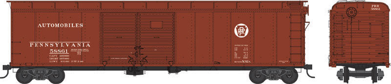 Class X32 Double-Door Boxcar - Ready to Run - Executive Line -- Pennsylvania Railroad #58893 (Tuscan, Circle Keystone, Auto Service)