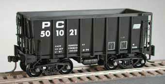 Class G-39b 77-Ton Ore Jenny with Roller-Bearing Trucks - Ready to Run -- Penn Central 501017 (black, Small Logo)