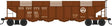 Class H22 4-Bay Hopper - Ready to Run -- Pennsylvania Railroad #406116 (Tuscan, Circle Keystone)
