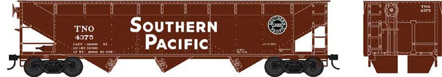 70-Ton Offset Hopper - Ready to Run -- Southern Pacific 4386 (Boxcar Red, white, black Lines Logo)