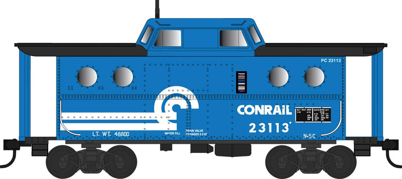 PRR Class N5C Steel Cabin Car (Caboose) - Ready to Run -- Conrail 23113 (blue, black, white)