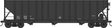 100-Ton 3-Bay Hopper - Ready to Run - Executive Line -- Dimensional Data Only (Blt. 12-72, black)