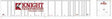 53' Platewall Highway Trailer - Assembled -- Knight #8044 (white, red)