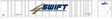 53' Platewall Highway Trailer - Assembled -- Swift #10090 (white, blue, gold)