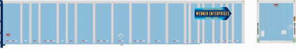 53' Platewall Highway Trailer - Assembled -- Werner #97240 (blue, yellow)