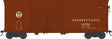 X31F Double-Door Turtle-Roof Boxcar - Ready to Run -- Pennsylvania Railroad #81582 (Blt. 6-34 Repack 9-48, Tuscan, Circle Keystone