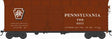 X31F Double-Door Turtle-Roof Boxcar - Ready to Run -- Pennsylvania Railroad #81615 (Blt. 3-36 Repack 5-58, Tuscan, Shadow Keystone