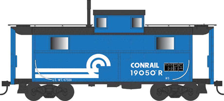 PRR Class N5 Steel Cabin Car (Caboose) - Ready to Run -- Conrail #19050 (Blt. 1-17 Rpkd 6-77, blue, black, white)