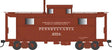 PRR Class N5 Steel Cabin Car (Caboose) - Ready to Run -- Pennsylvania Railroad #4994 (Early REA, Blt. 8-18 Rpkd 8-39, Tuscan)