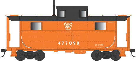 PRR Class N5 Steel Cabin Car (Caboose) - Ready to Run -- Pennsylvania Railroad #477188 (Blt.12-16 Rpkd 11-65, orange, Plain Keystone)