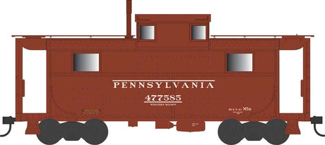PRR Class N5 Steel Cabin Car (Caboose) - Ready to Run -- Pennsylvania Railroad #477585 (N5B Early Western Reg Blt. 8-41 Rpkd 8-41)