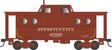 PRR Class N5C Steel Cabin Car (Caboose) - Ready to Run -- Pennsylvania Railroad #477965 (Early Central Region Rpkd 1951, Tuscan)