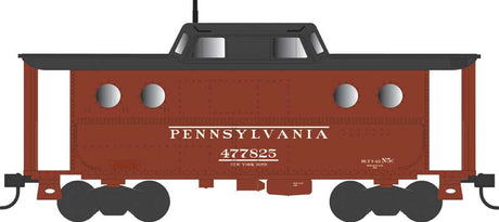 PRR Class N5C Steel Cabin Car (Caboose) - Ready to Run -- Pennsylvania Railroad  #477827 (Early New York Zone Rpkd 10-48, Tuscan, blac