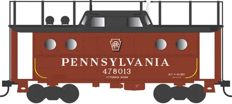 PRR Class N5C Steel Cabin Car (Caboose) - Ready to Run -- Pennsylvania Railroad #478016 (Trainphone, Pitt Region '55, Shadow Keystone)