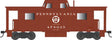 PRR Class N8 Steel Center-Cupola Cabin Car (Caboose) - Ready to Run -- Pennsylvania Railroad #478046 (Tuscan, white, Circle Keystone Central Region